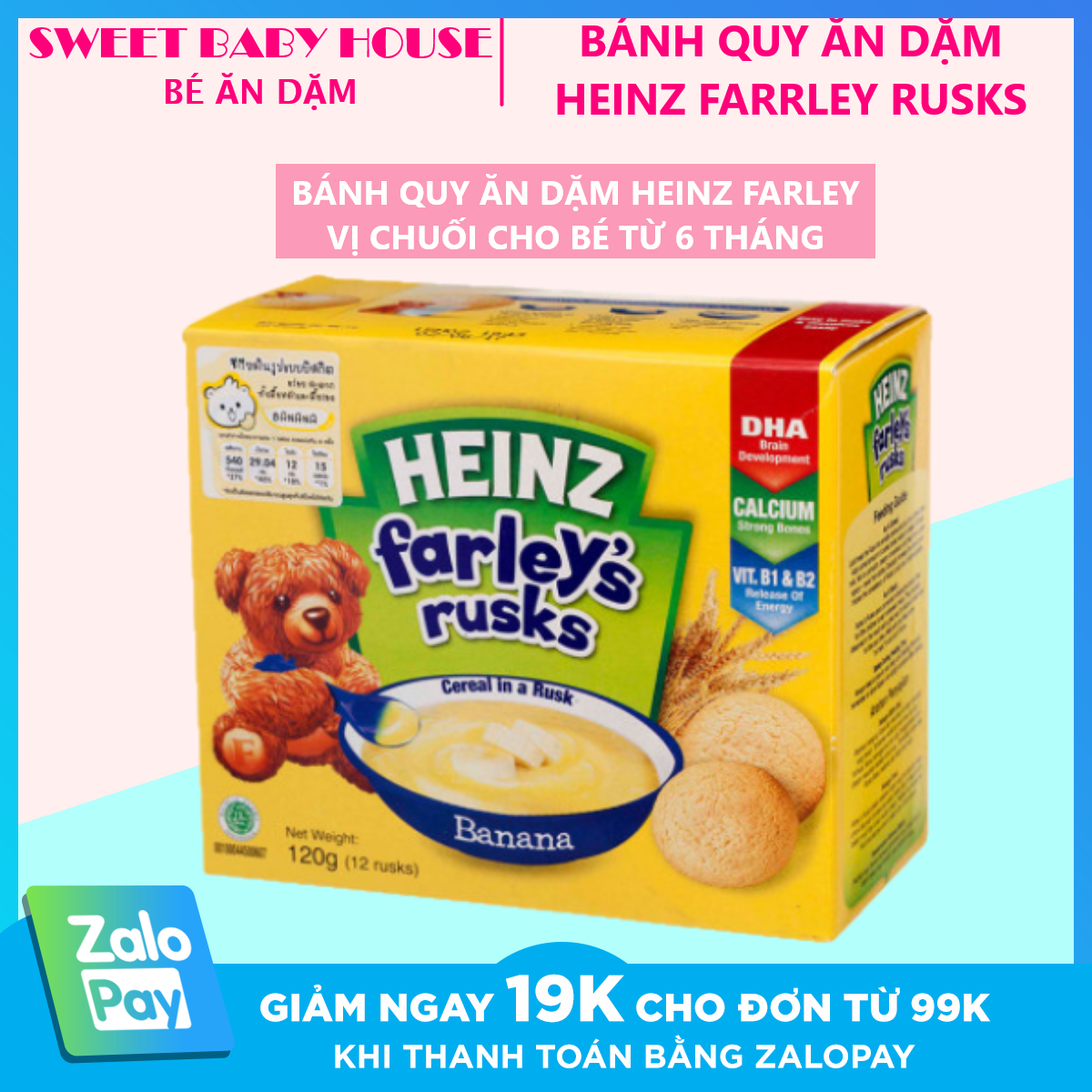 Bánh Qui Heinz Farley'S Vị Cam 240Gr