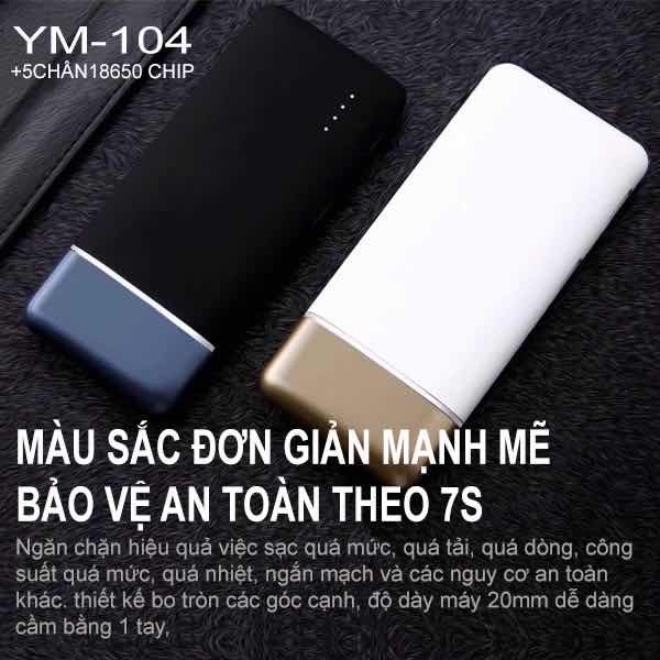 Sạc dự Phòng YM-104 12000mAh