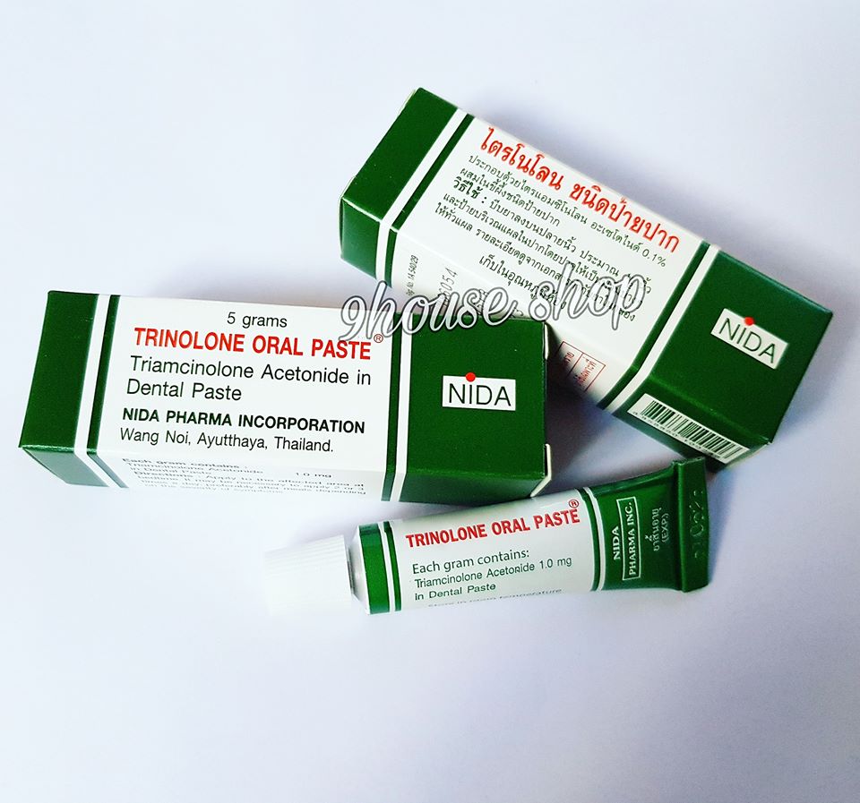 Kem Bôi Trị Nhiệt Miệng Trinolone Oral Paste 5g