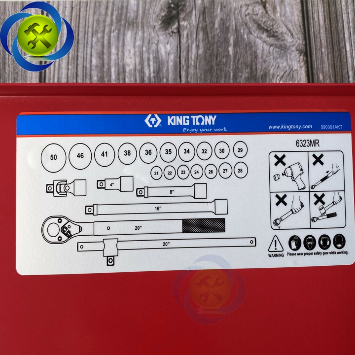 BỘ TUÝP 23 CHI TIẾT KINGTONY 6323MR