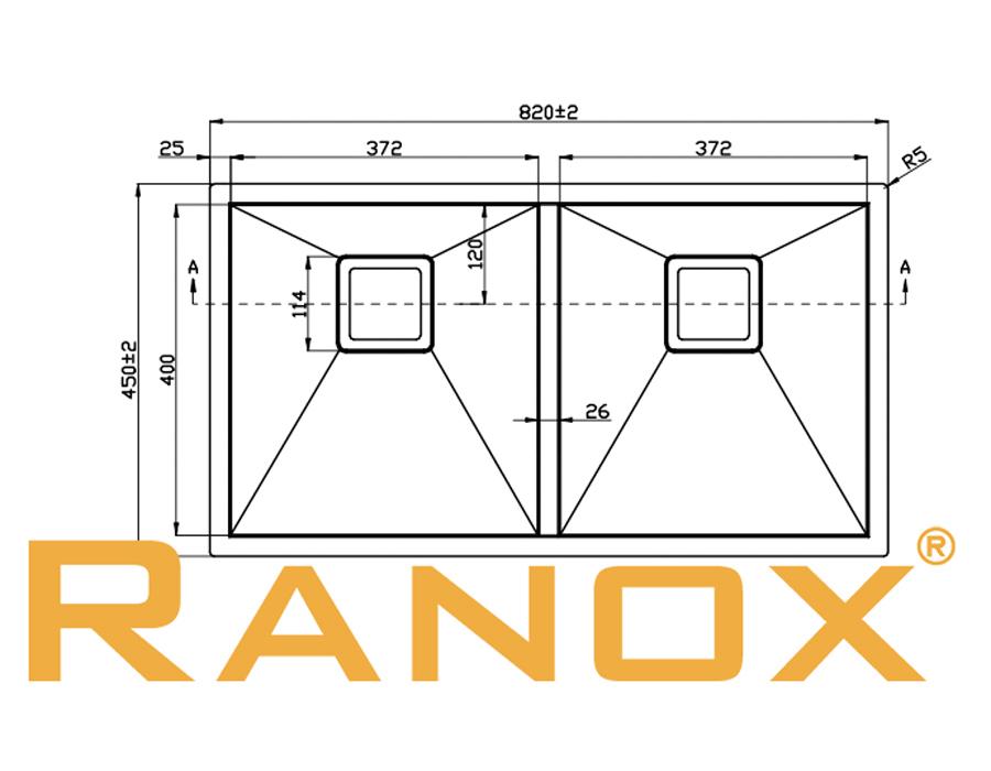 COMBO CHẬU ÂM MẶT ĐÁ VÒI CỔ ĐIỂN RANOX RN24