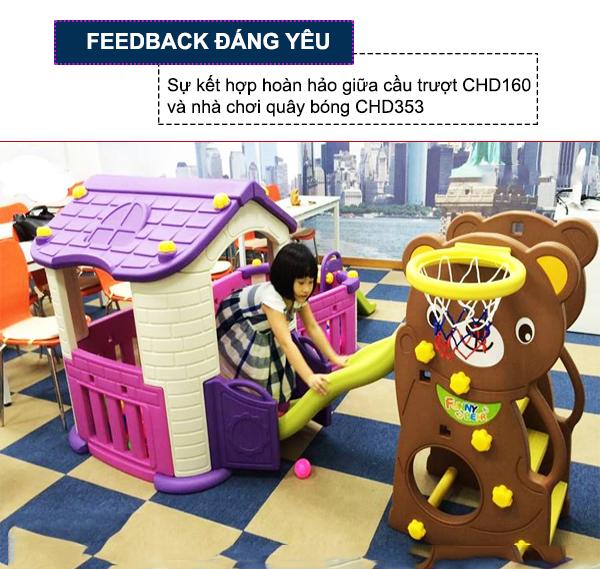 Cầu trượt Hàn Quốc TOBEBE CHD160