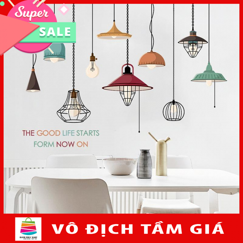 Decal đèn trang trí XH9308