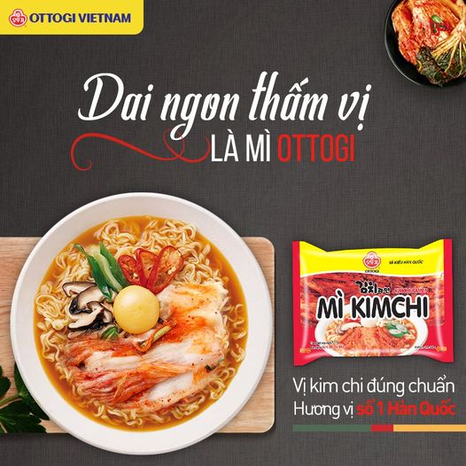 Mì Kim Chi Ottogi 120G combo 5 gói