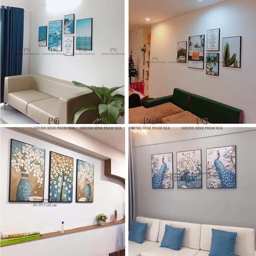 Bộ 3 tranh canvas 3D
