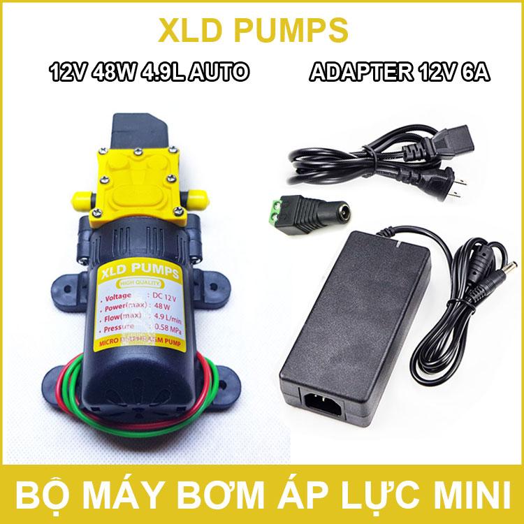 Máy bơm áp lực XLD PUMPS 12V 48W 4.9L