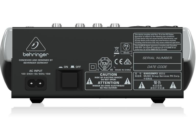 BÀN TRỘN ÂM THANH MIXER BEHRINGER QX602MP3