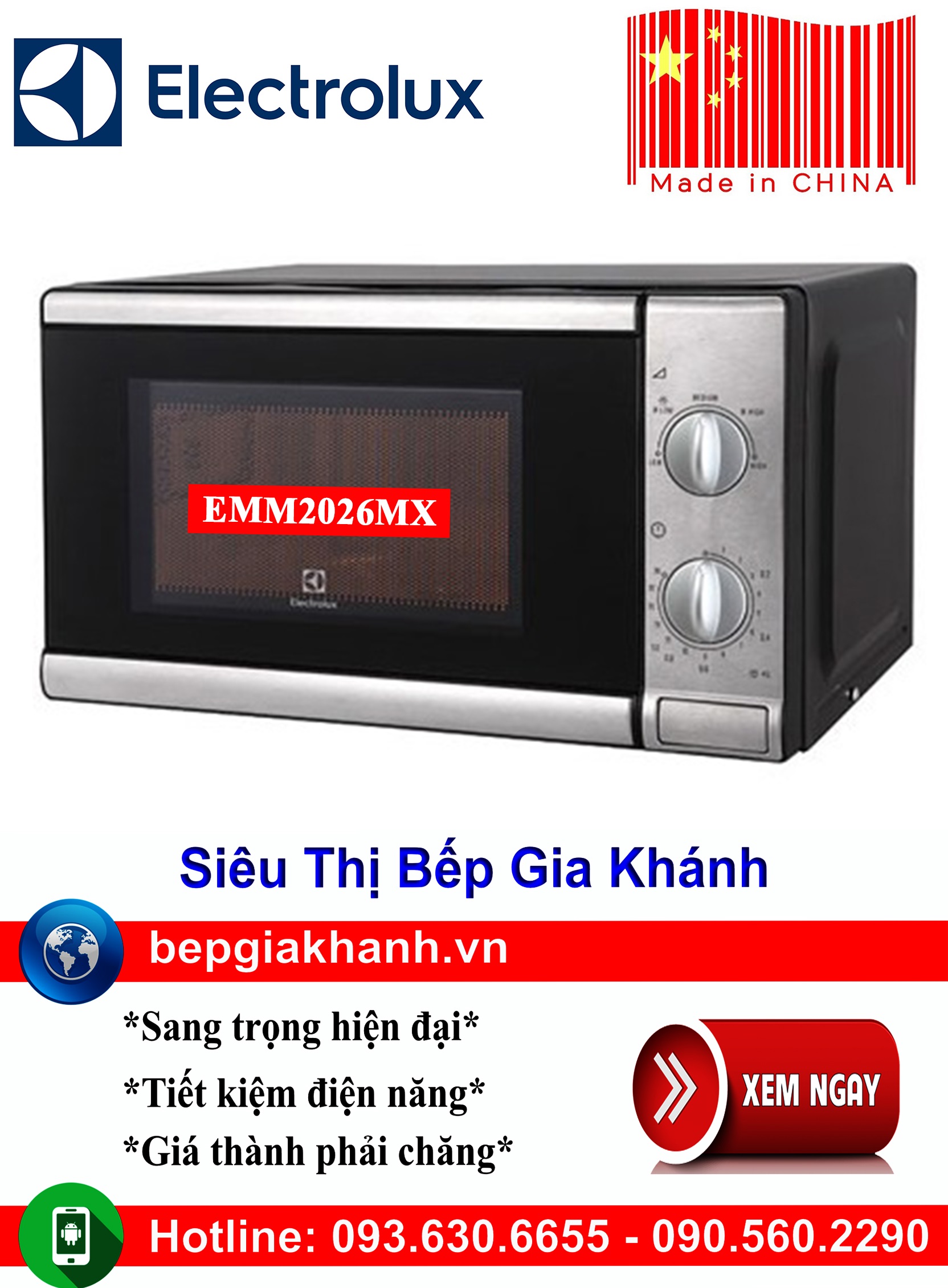 Lò vi sóng Electrolux EMM2026MX 20 lít