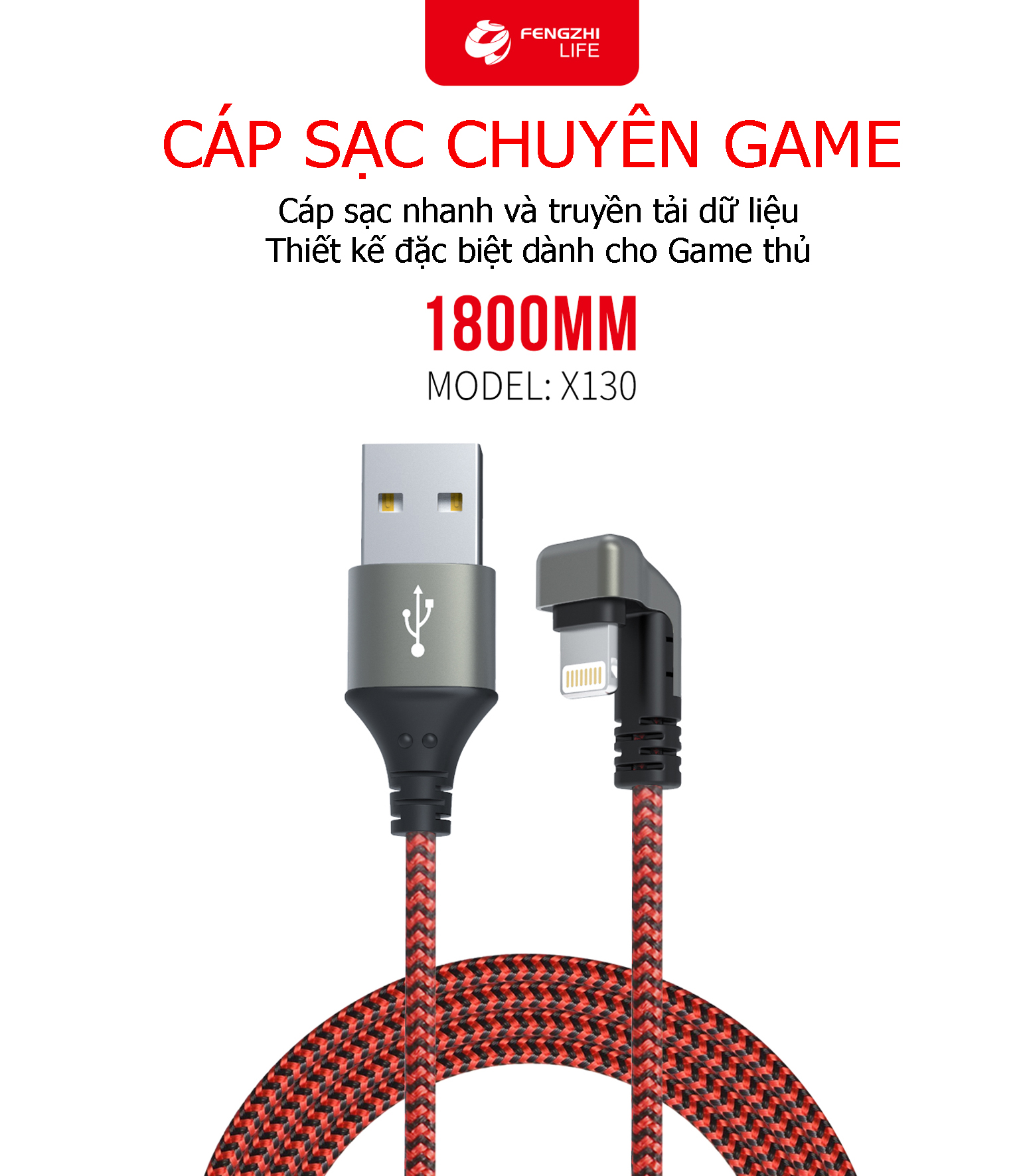 CÁP SẠC IPHONE FENGZHI X130
