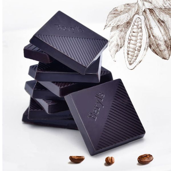 Choco Beryls Dark Chocolate with Cocoa Nibs 216g