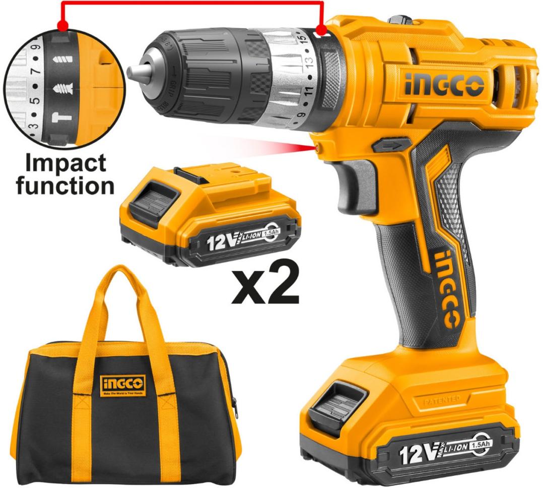 MÁY KHOAN DÙNG PIN INGCO CIDLI1222