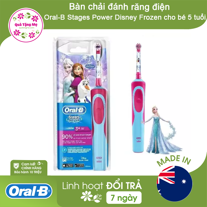 Bàn chải đánh răng trẻ em 5t bằng máy Oral-B Disney