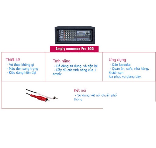 AMPLY KARAOKE BLUETOOTH NANOMAX PRO-100IB