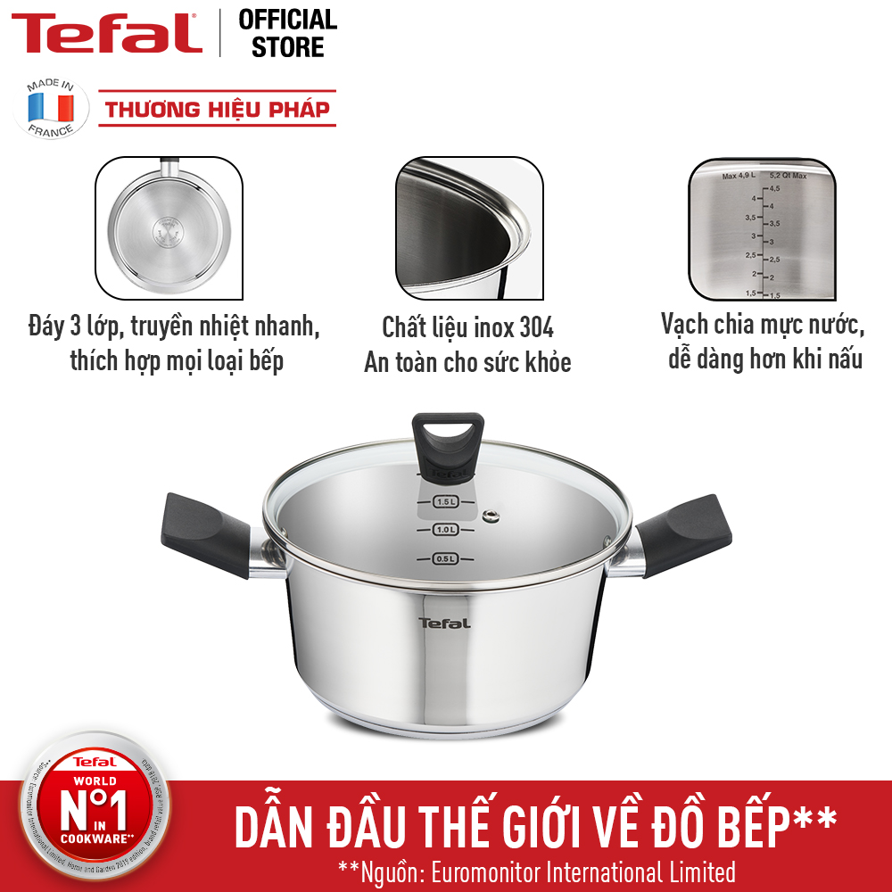 NỒI INOX TEFAL SIMPLEO B9054695 24CM