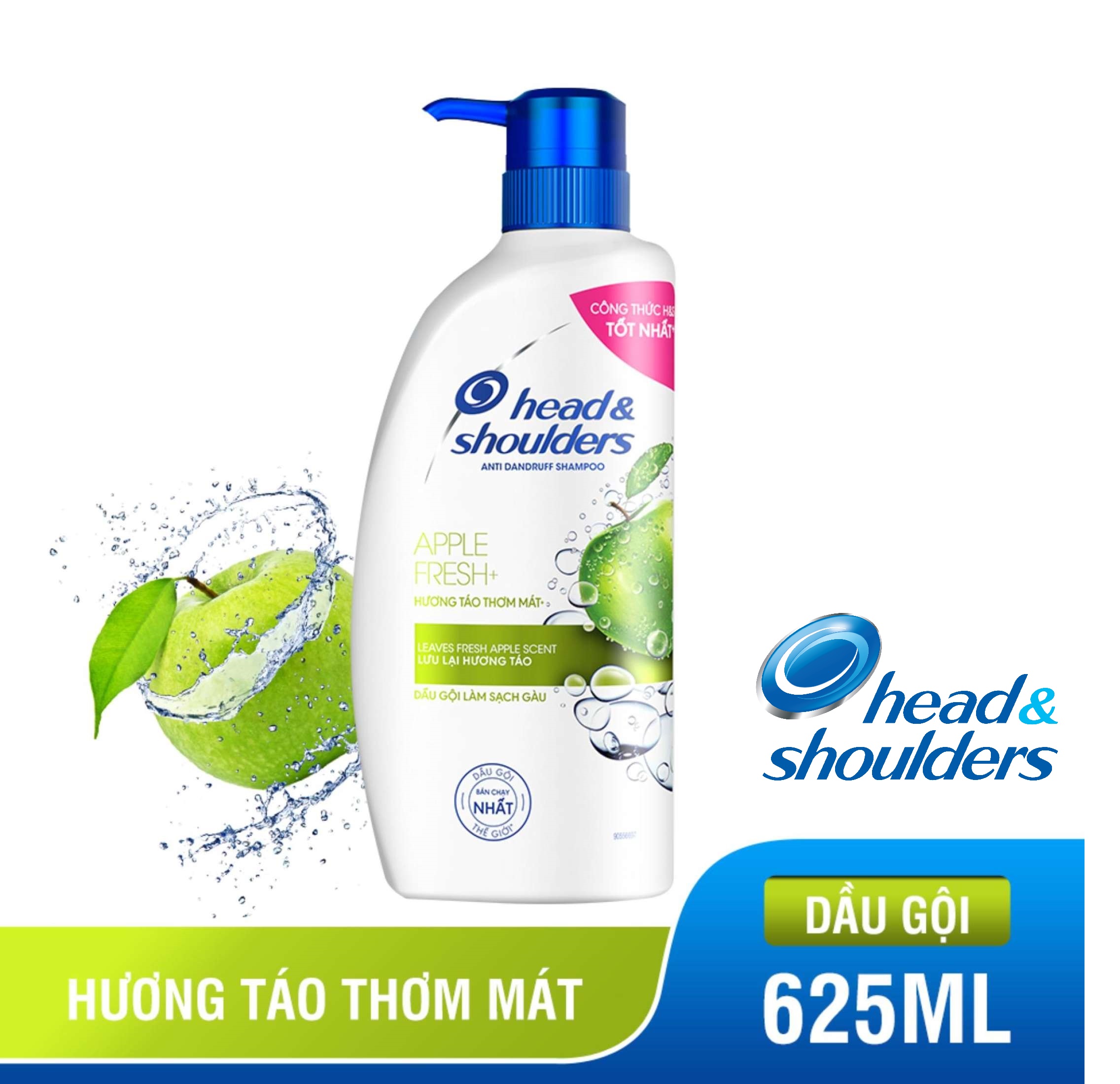 Dầu gội Head & Shoulders Sạch Gàu Hương Táo Thơm Mát