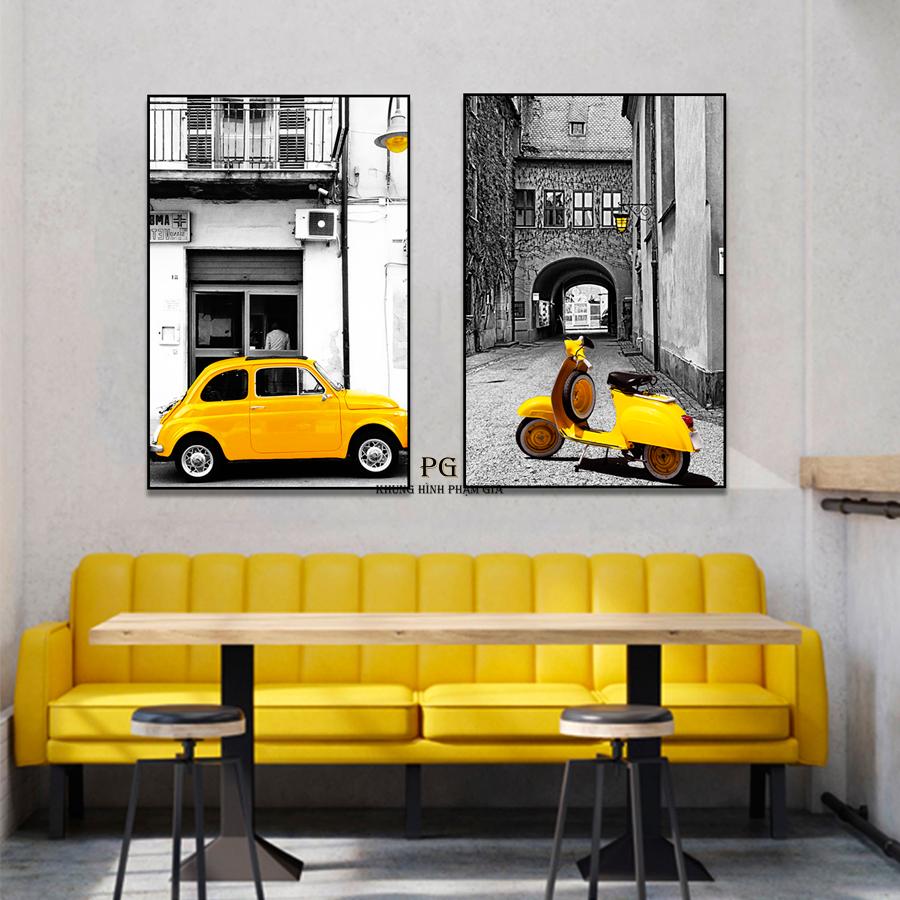 Bộ 2 tranh Canvas 3D