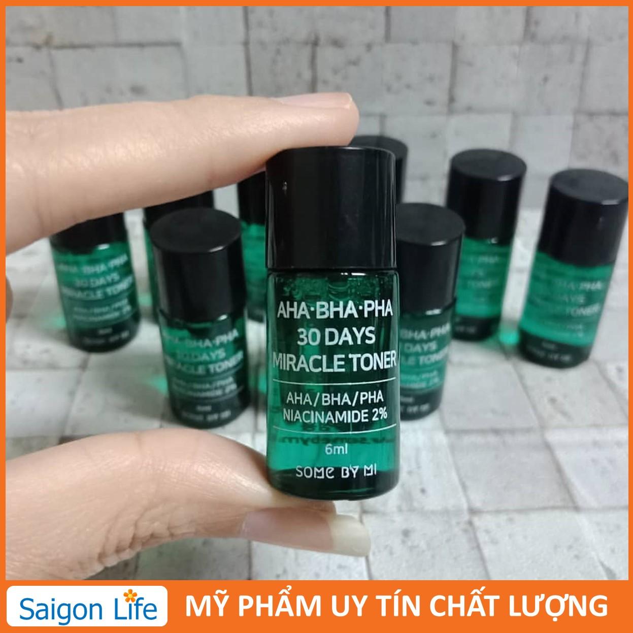 Nước Hoa Hồng Mụn Some By Mi AHA-BHA-PHA 30 Days Miracle Toner 6ml