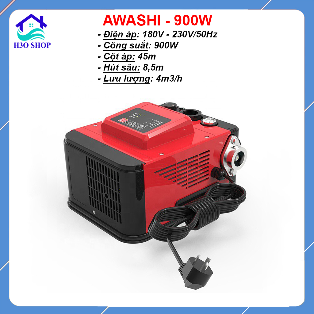 MÁY BƠM NƯỚC TĂNG ÁP AWASHI AS-900W