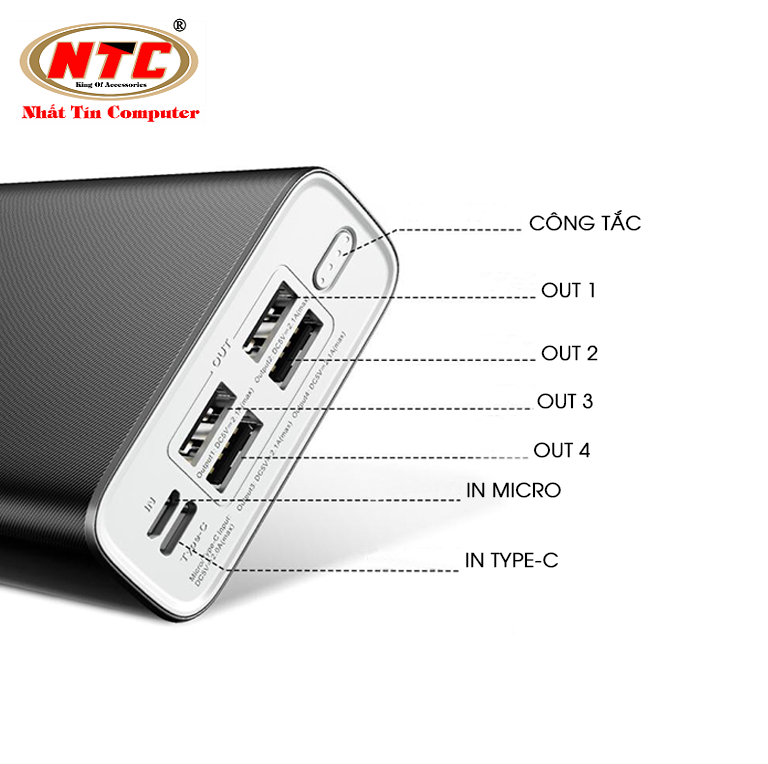 Sạc dự phòng Remax Rpp-154 30.000mah