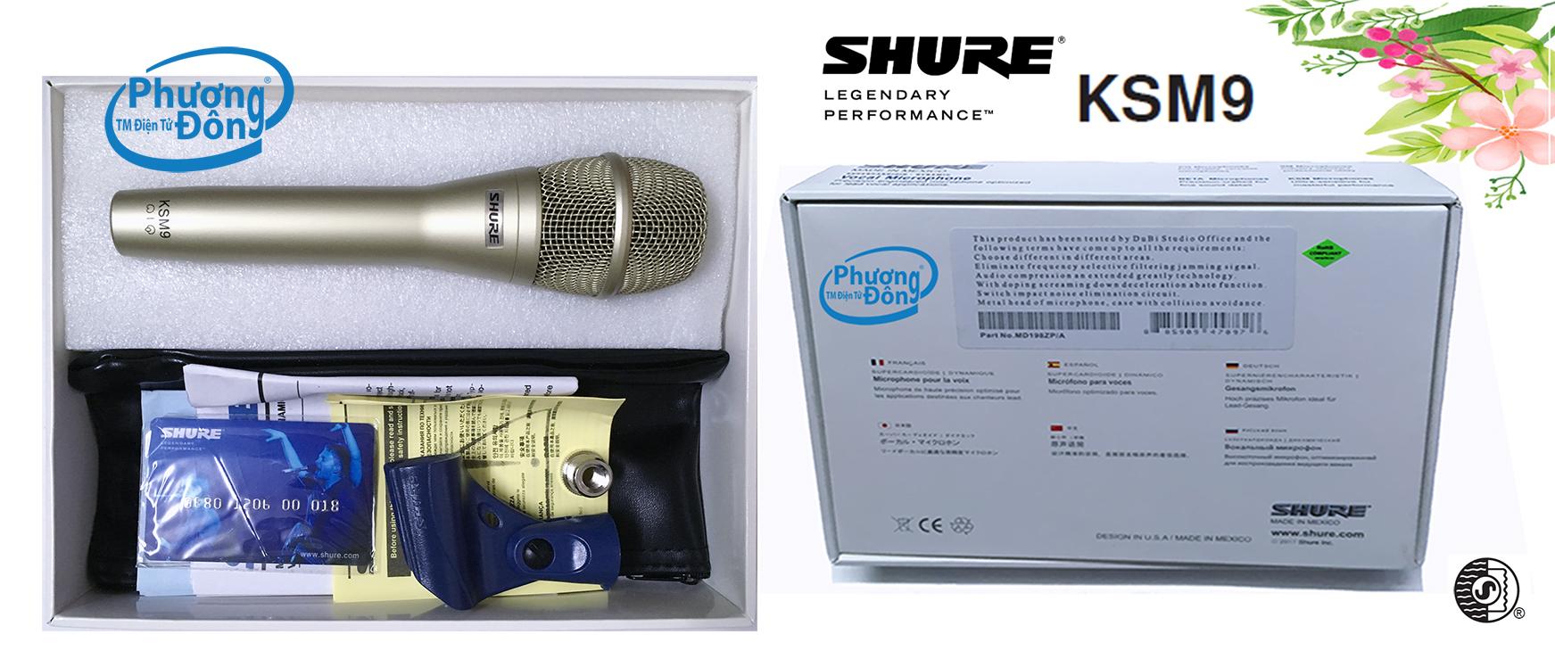 Micro karaoke có dây Shure KSM9