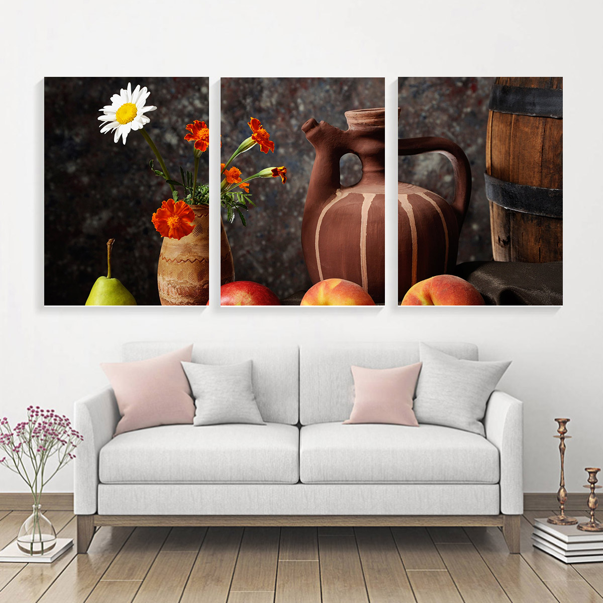 Bộ 3 Tranh Canvas Hoa Quả