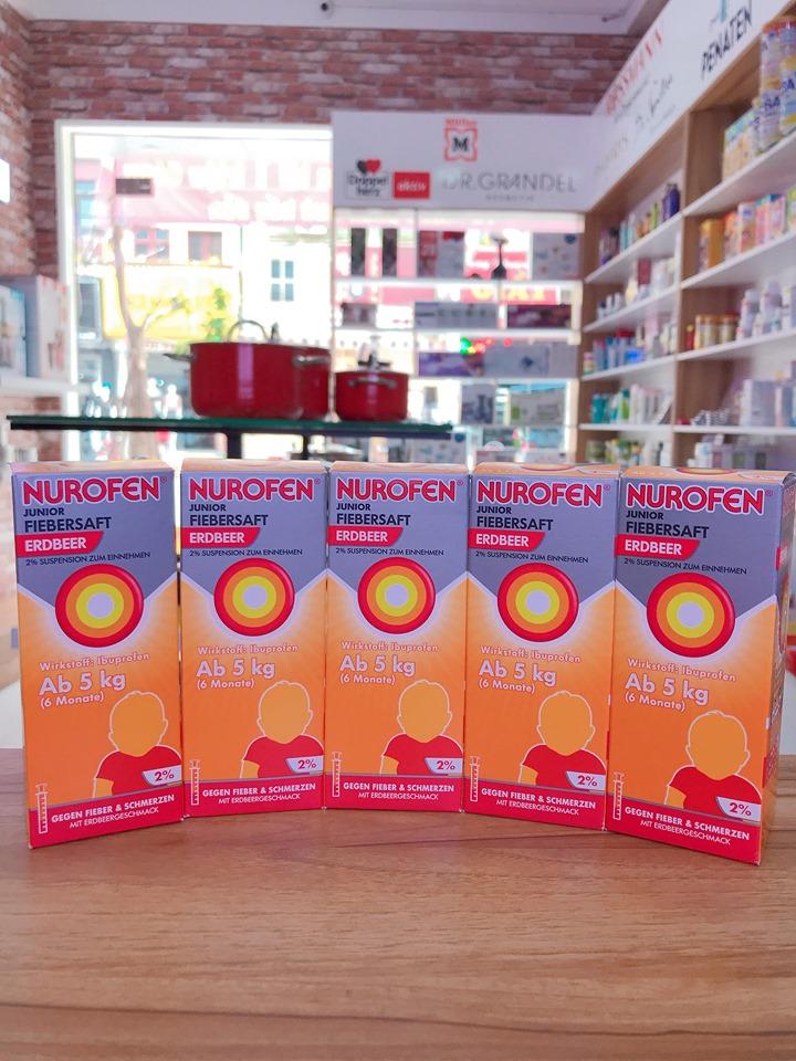 Siro hạ sốt kháng viêm Đức Nurofen 2%