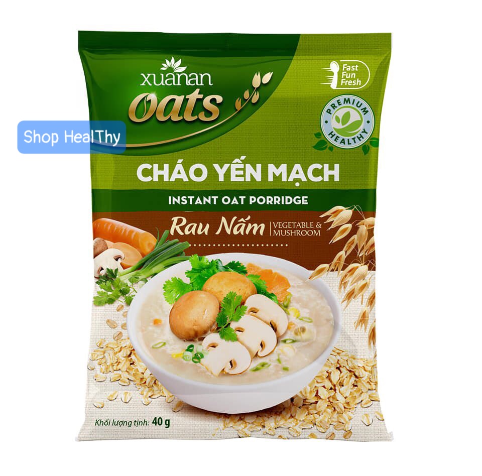 Cháo Yến Mạch Xuân An Rau Nấm 40g