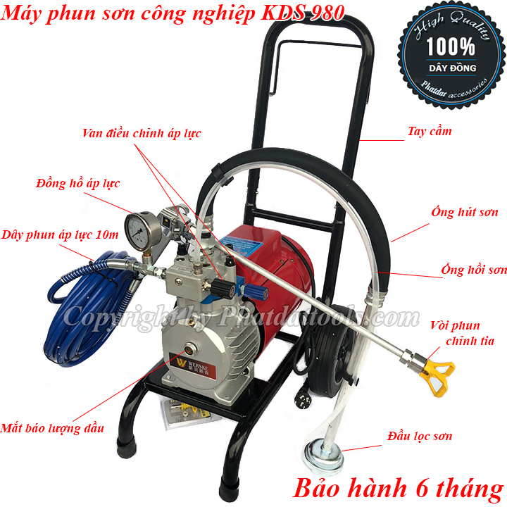 MÁY PHUN SƠN CÔNG NGHIỆP KDS 980