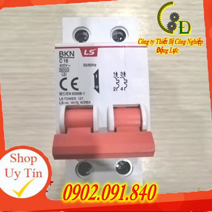 Cầu dao MCB LS BKN - 16A 6kA 2P