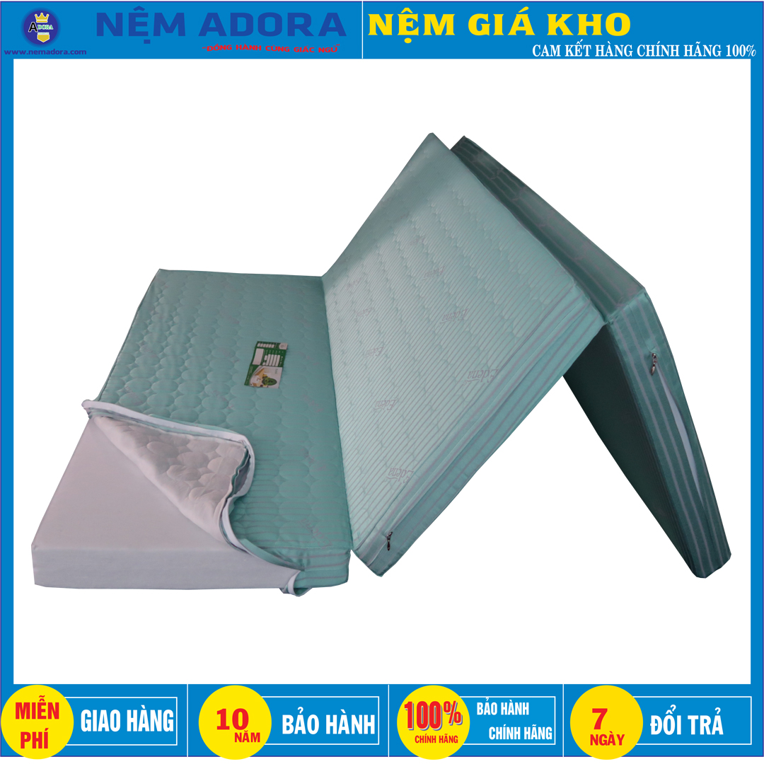 Nệm bông ép gấp 3 Edena 140x195cm