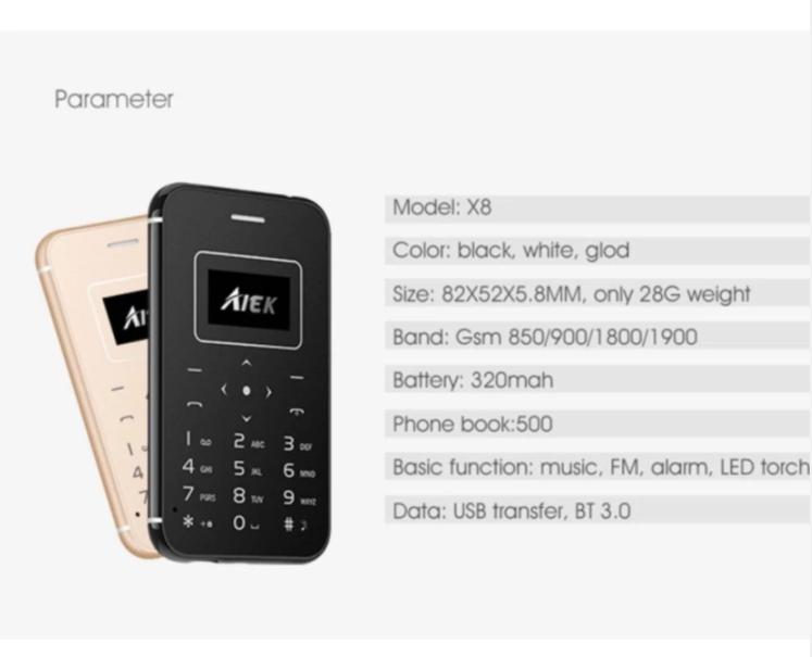 Điện thoại Aiek X8