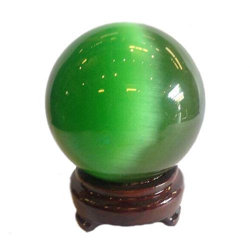 Quả Cầu Phong Thủy Đá Mắt Mèo Đỏ 6cm