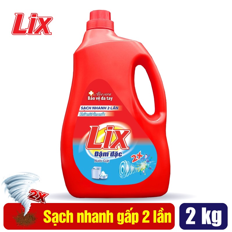 Nước giặt Lix Đậm Đặc 2kg