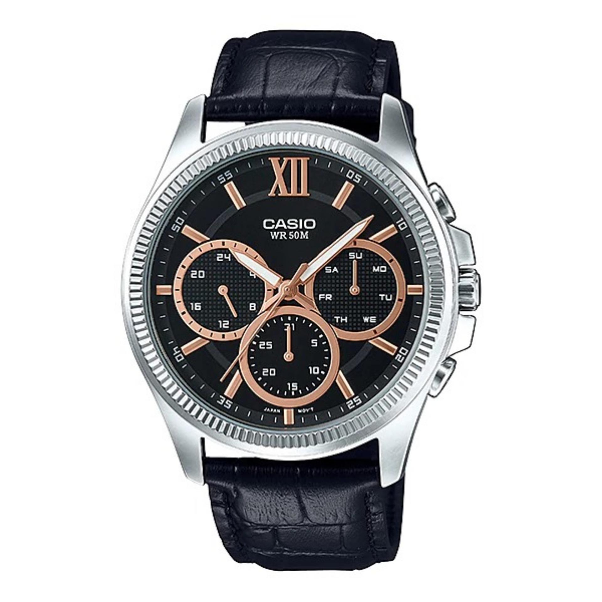 Đồng Hồ Nam Dây Da Casio MTP-E315L-1AVDF