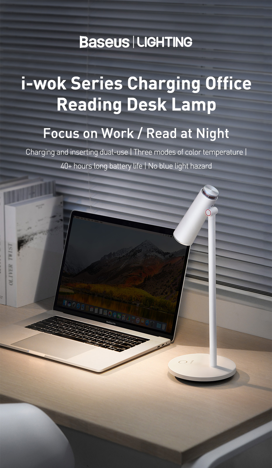 Đèn LED kiêm sạc không dây bảo vệ mắt Baseus DGIWK-A02