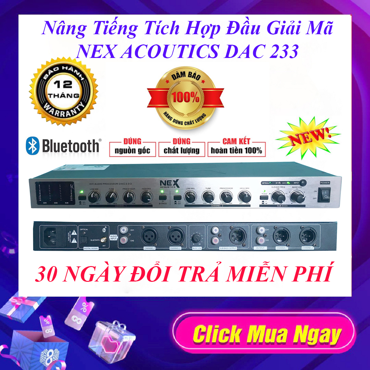 Máy nâng tiếng hát NEX Acoustic DAC 233