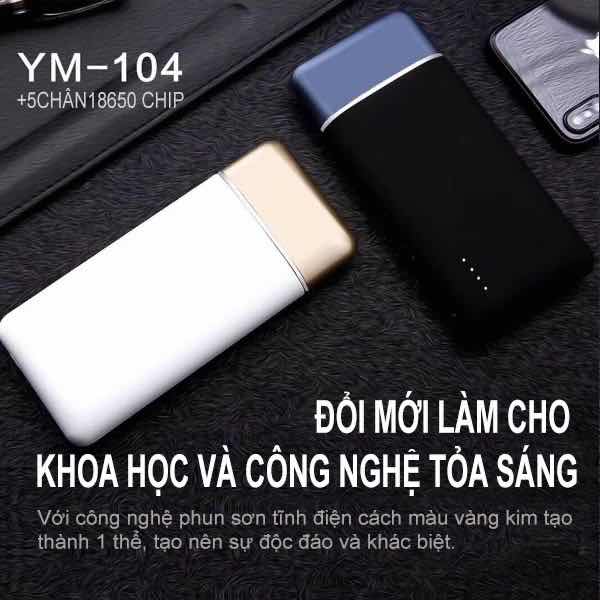 Sạc dự Phòng YM-104 12000mAh
