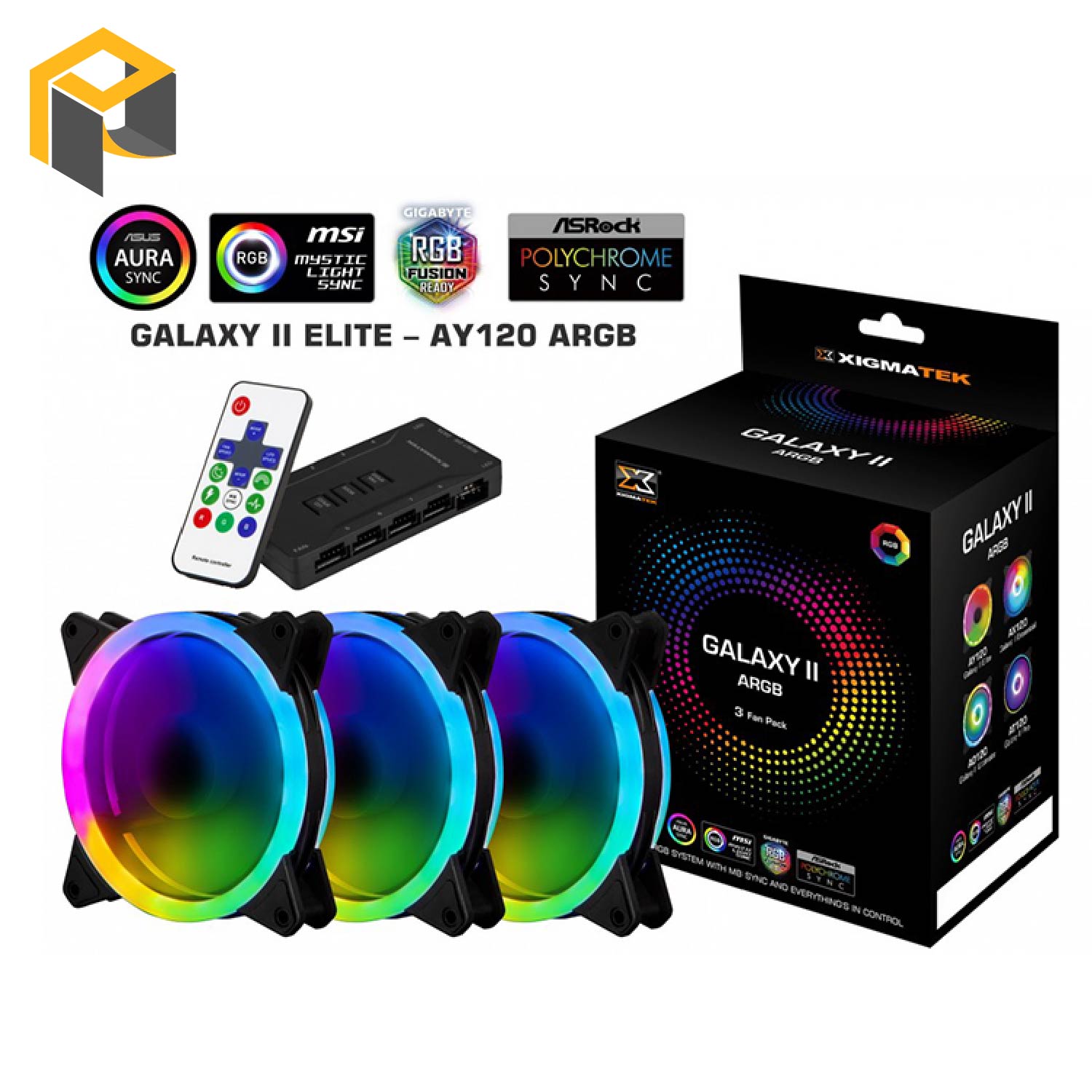 Fan Case Digital LED Xigmatek Galaxy II Elite (AY120) EN42098