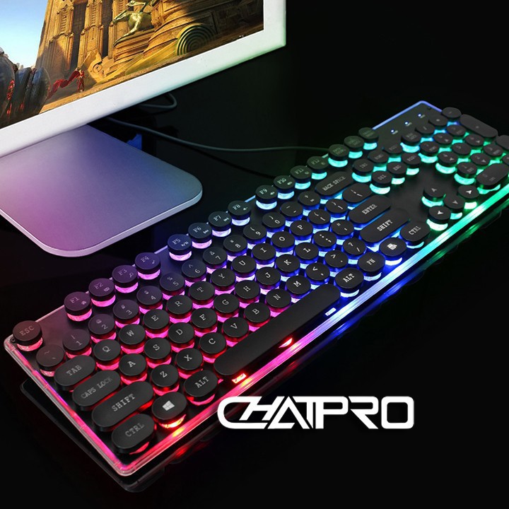 Bàn phím chơi game kiểu dáng retro Zerodate KB202