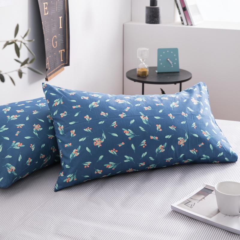 Bắc Âu Trong Gió 100% Cotton Đơn Chiếc Vỏ Gối 100% Cotton Giản Lược Đơn Vỏ GốI Hai Chỉ 48x74cm Một Cặp