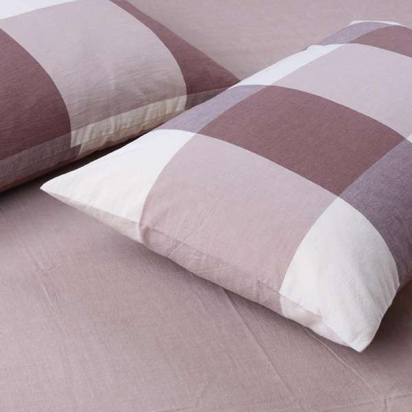 Bông Giặt Nước Vỏ Gối 100% Cotton Giản Lược Phong Cách Nhật Bản Người Lớn Cotton Mùa Hè 100% Cotton Vỏ Gối 48*74 Cm