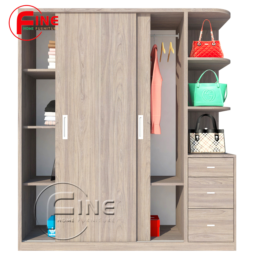 TỦ QUẦN ÁO CỬA LÙA FINE FT193