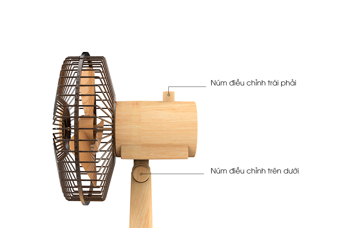 QUẠT MINI VÂN GỖ REMAX FN17