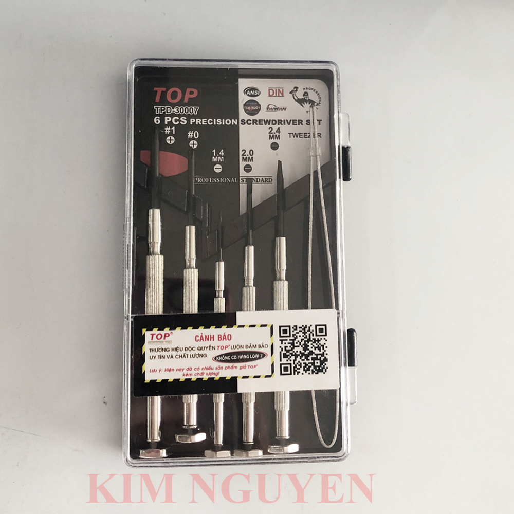 BỘ TUA VÍT 6 CHI TIẾT TOP TPD-30007