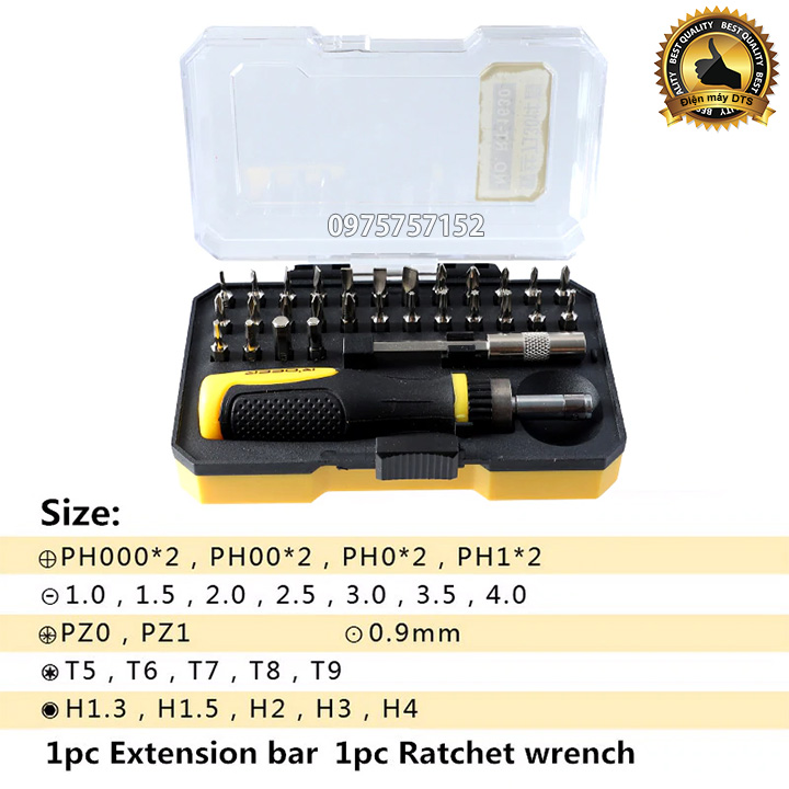BỘ TUA VÍT 30 CHI TIẾT R'DEER RT-1630