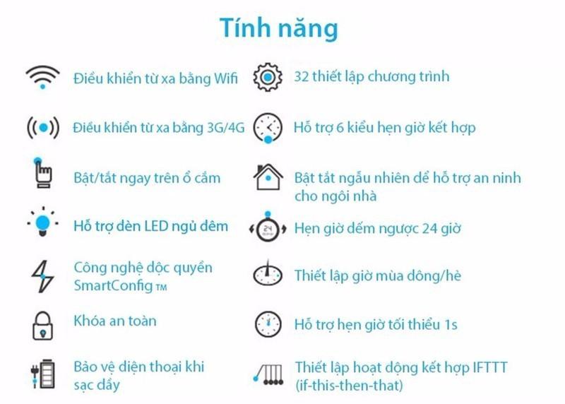Ổ cắm thông minh Wifi Broadlink SP3/SP3S