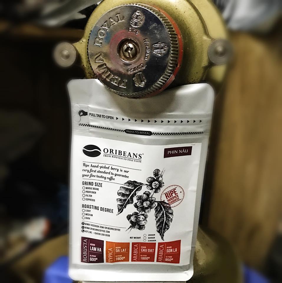 Cà phê hạt nguyên chất Robusta Oribeans
