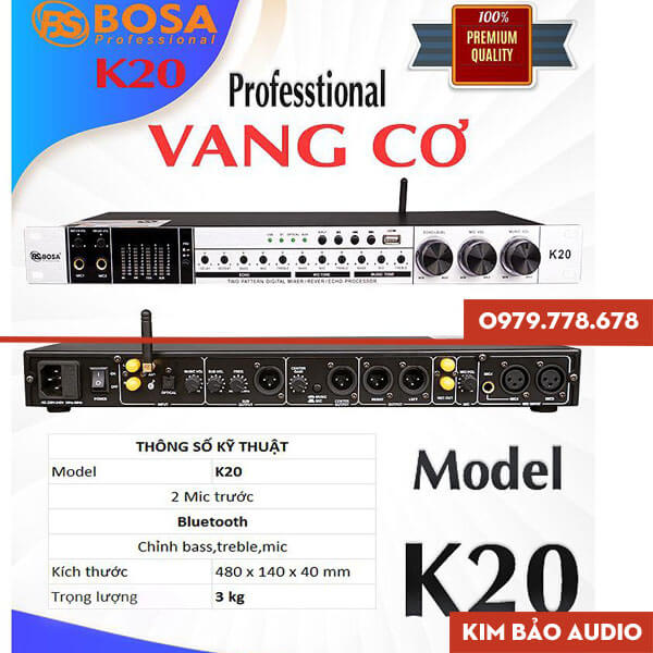 Vang cơ Bosa K20