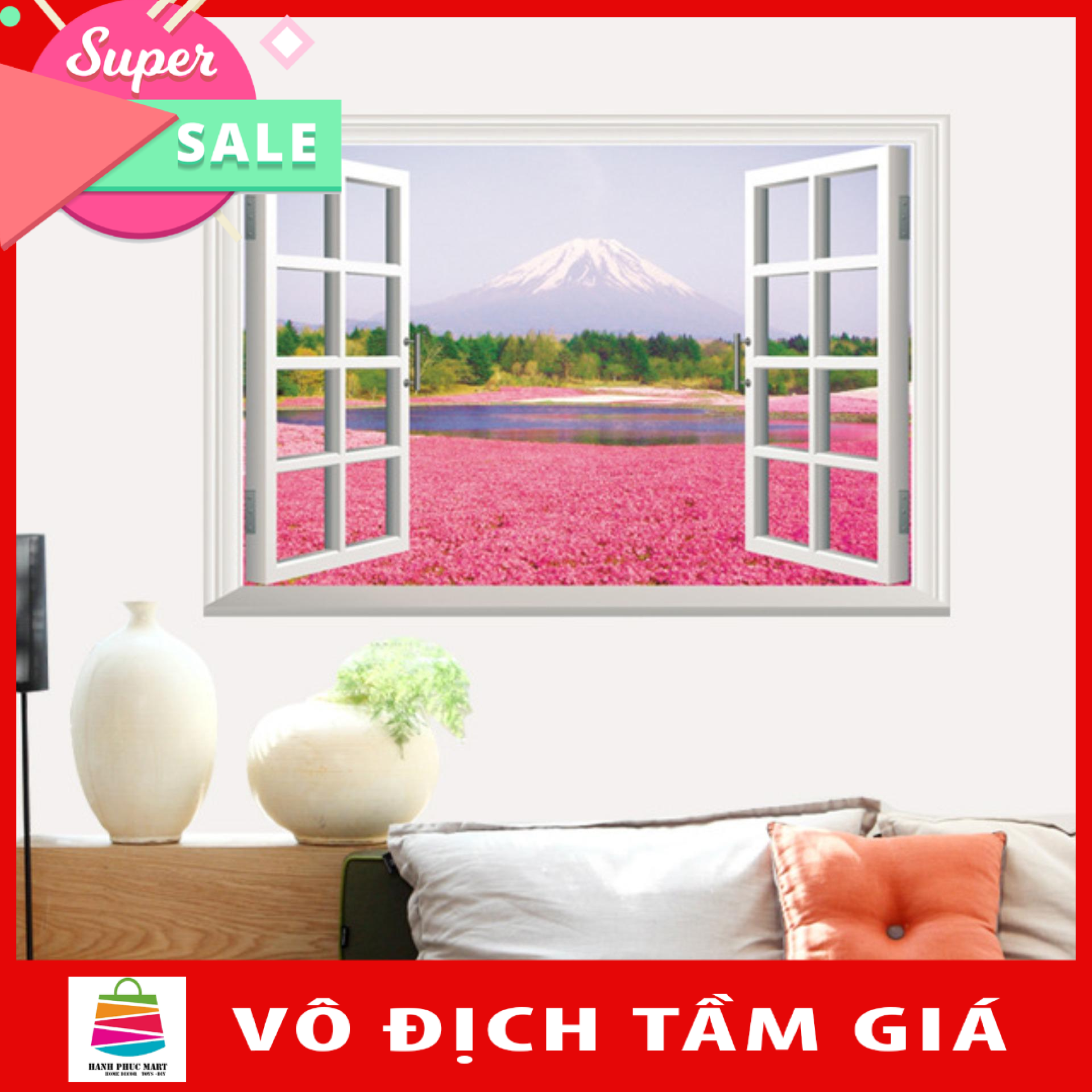 Decal 3D Cửa Sổ AY9234A
