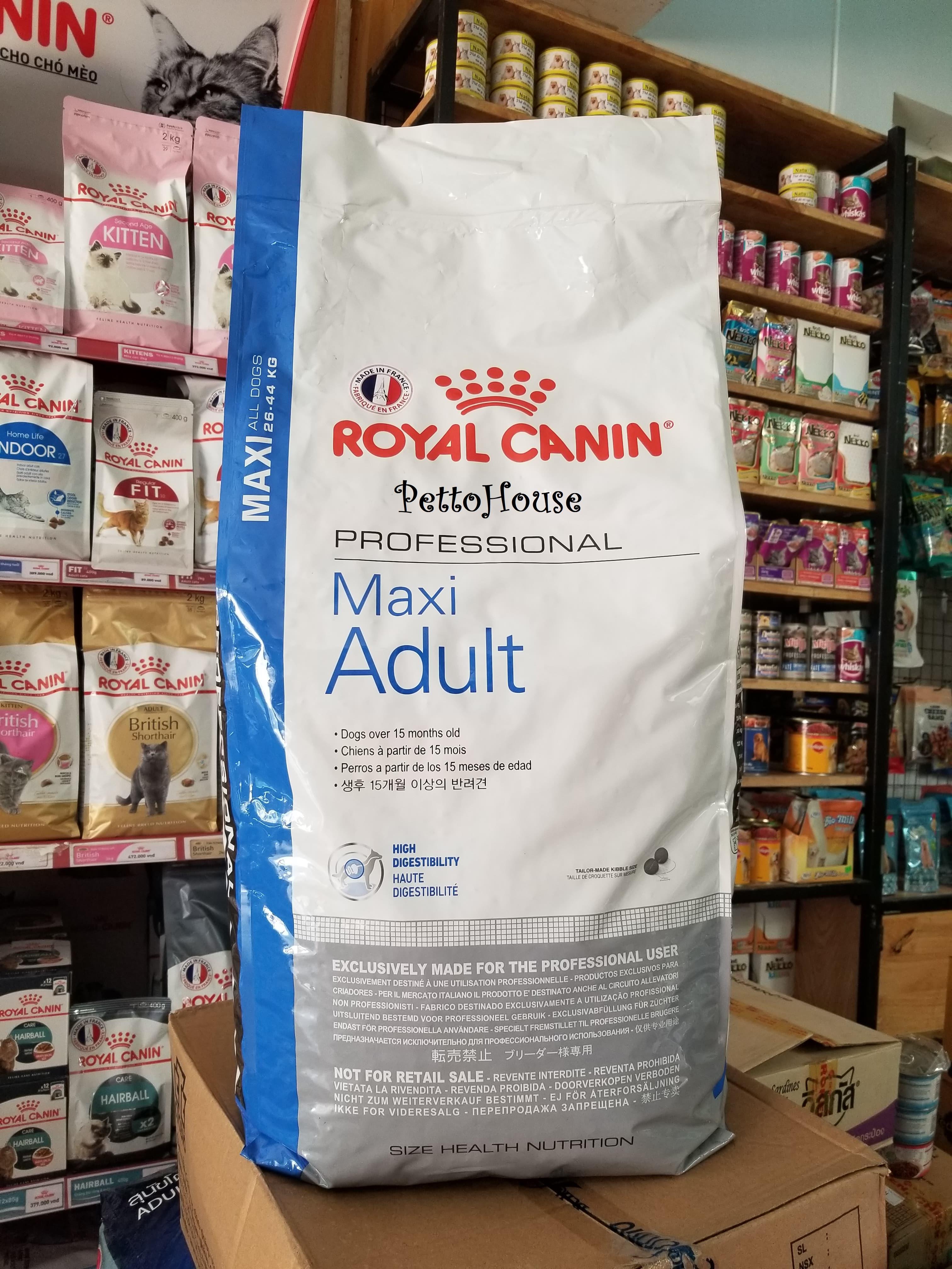 THỨC ĂN CANIN MAXI ADULT 16KG